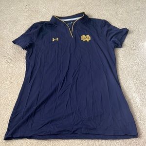 Notre Dame navy blue Under Armour polo